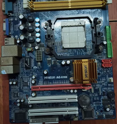 原装盈通A6战神版Vl台式机电脑主板AM2...