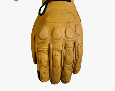 AMZ摩托车复古骑行羊皮手套四季男女机车骑...