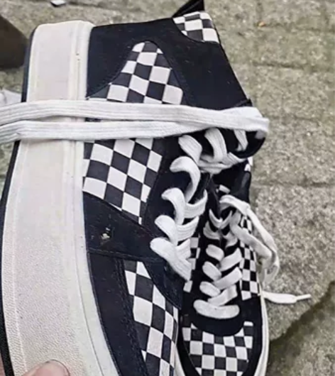 韩版高帮帆布鞋女2022秋冬新款棋盘格子学...