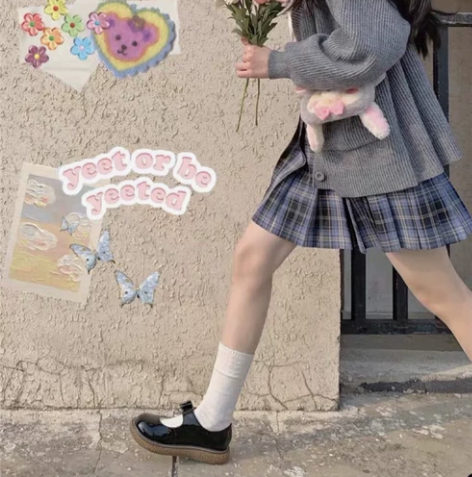 白菜价全新娃娃鞋jk制服鞋大头小皮鞋潮 感...