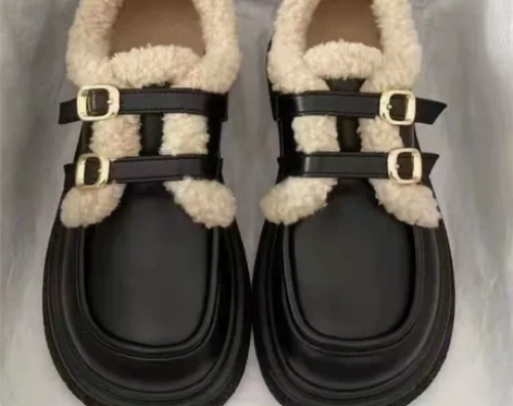 【捡漏 清仓女鞋】加绒加厚玛丽珍鞋增高厚底...