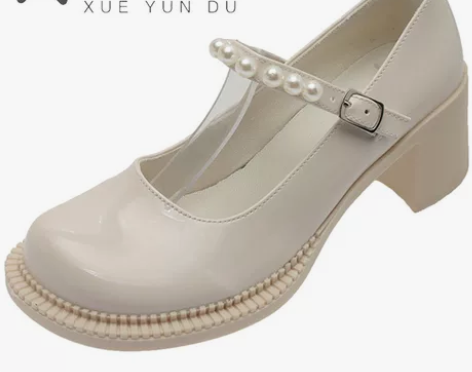 高跟玛丽珍鞋女春季2022年新款法式气质单...