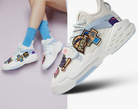 ?安踏霸道贴贴鞋女鞋休闲鞋2021年新款夏...