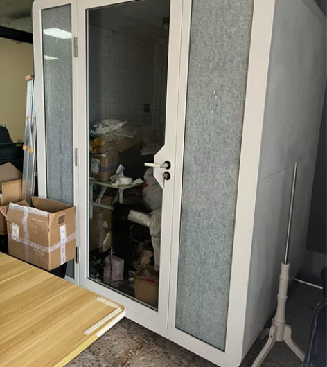 隔音房家用网络直播间移动电话亭录音棚室内静...
