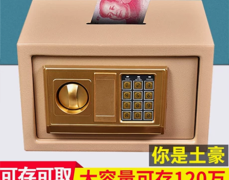 大人用储蓄箱网红同款家用只进不出密码箱大容...