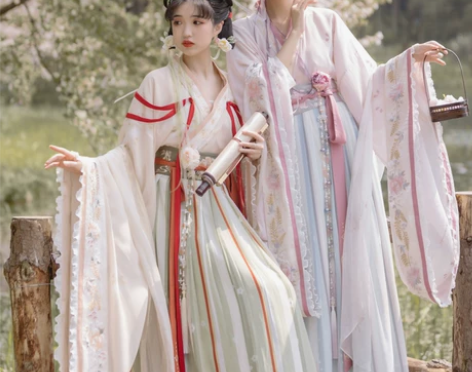 远山乔【花神祈愿】晋制汉服女春夏 魏晋南北...