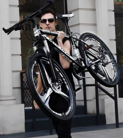 山地自行车男式变速越野单车新型赛车24寸2...