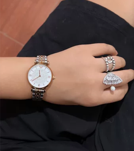 阿玛尼满天星手表正品万达广场购买 没怎么带过