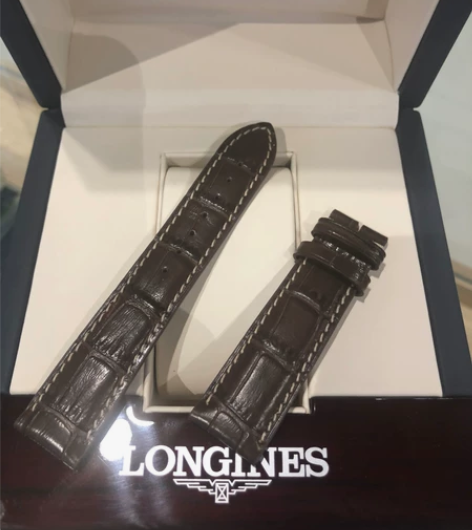 全新浪琴名匠系列蓝色黑色棕色白线皮带 纯牛...