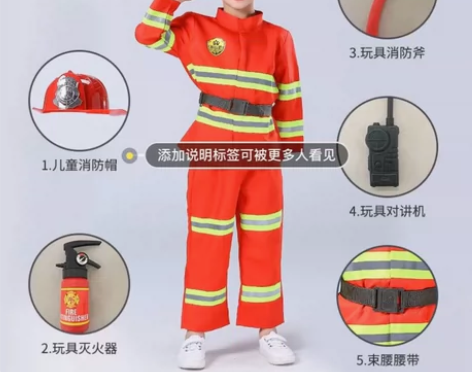 六一儿童职业服装厨师医生角色扮演警官护士消...