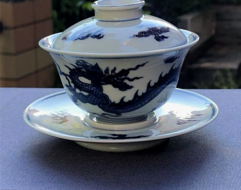 梅香居 万小梅本工 明式 霸王龙岩茶小盖碗...