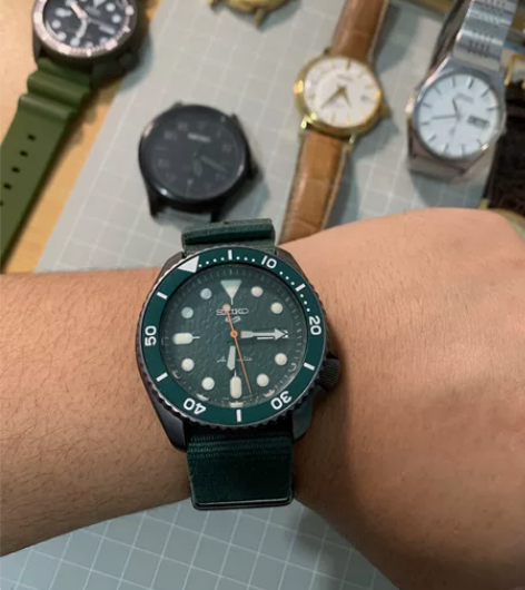 SEIKO精工手表 新盾牌5号系列防水帆布...