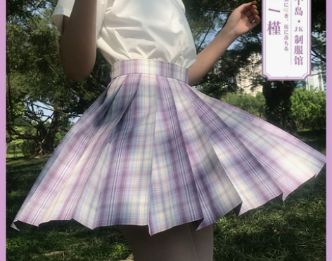 【三个岛JK制服馆】朝槿原创格裙JK制服裙...