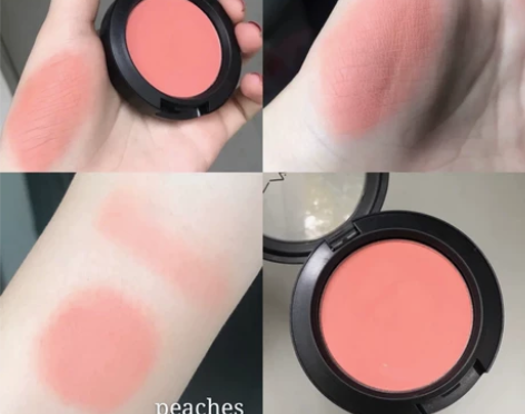 MAC魅可单色腮红哑光peaches 使用...