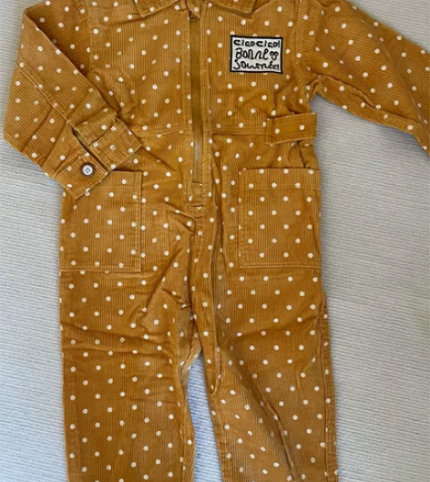 mikoo米可灯芯绒连体裤，全新100码 ...