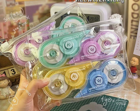 小红书同款糖果修正带高颜值顺滑大容量涂改带...