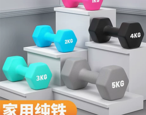 【狂欢价】哑铃男士健身家用器材亚铃一对2三...