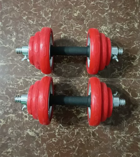 哑铃一对 各8.5公斤 几乎全新 包邮（偏...