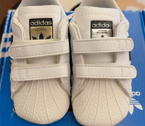 Adidas 小阿迪婴儿鞋，外长12cm，...