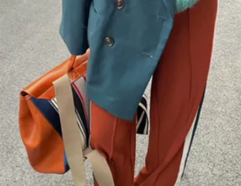 砖红色阔腿裤，垂坠感阔腿裤，超厚面料 感兴...