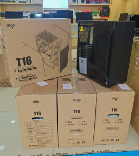 爱国者机箱T16，玻璃侧透，支持大板安装，...