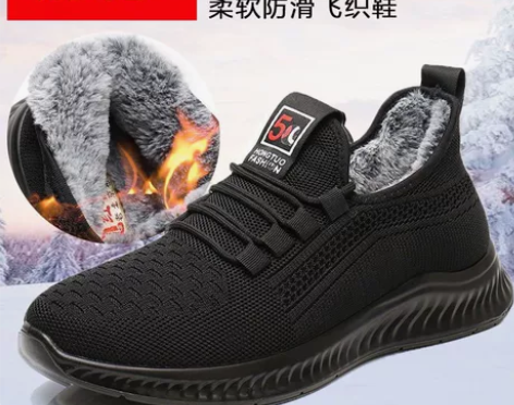 男棉鞋加绒加厚保暖老北京布鞋平底防滑休闲运...