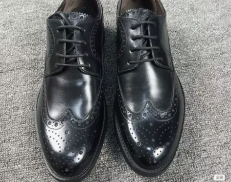 意大利进口布兰施小牛皮布洛克雕花正装皮鞋 ...