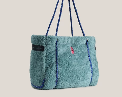 优尚女包姜饼人毛绒大容量托特包2021冬季...