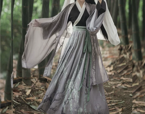 沧澜赋新款原创晋制交领飘逸成人汉服男女同款...