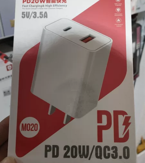 PD20W+QC3.0 双口充电头 全新 ...