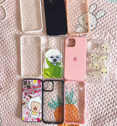 苹果13手机壳闲置手机可ins可爱壳iph...