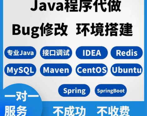 JAVA程序代做,bug修改,环境搭建,c...