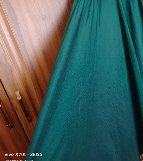 商场购买,墨绿色大摆裙半裙,全新!全新!全...