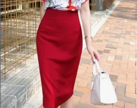 2019新款中长款包臀裙半身裙女春秋高腰显...