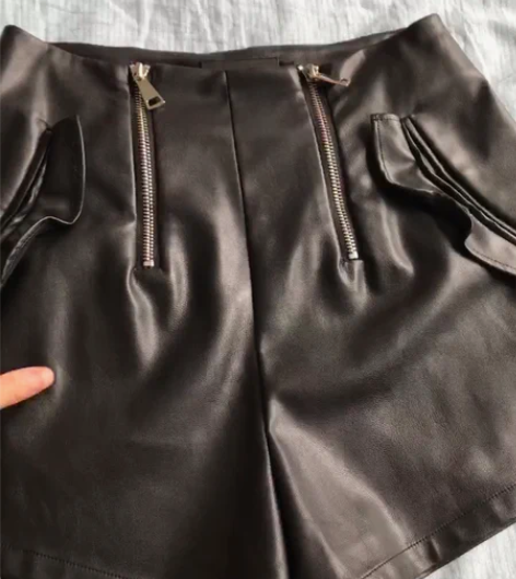 RARAMAX侧边绑带高腰休闲裤黑色女裤秋...