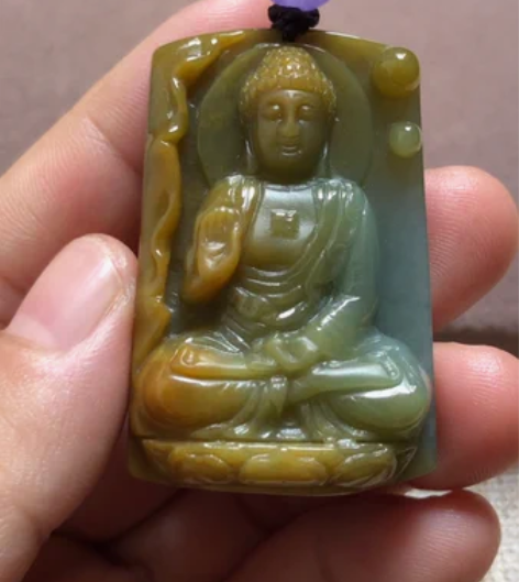翡翠A货玉石玉雕文玩收藏 黄翡 磨砂精工 ...