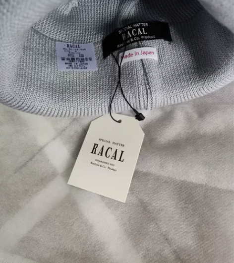 RACAL针织冷帽瓜皮帽，浅蓝色全新，代购...