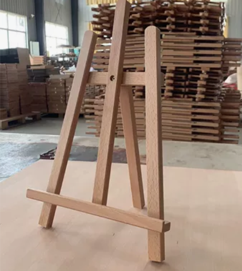 画架平板架桌面榉木质木制儿童画架桌上三角迷...