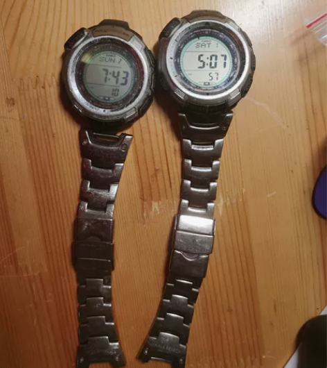 卡西欧prg110t，功能都正常，就是表链...