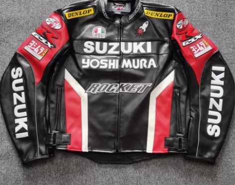 SUZUKI皮衣 摩托车骑行服赛车骑士机车...