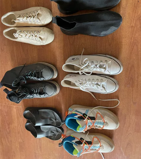 搬家二手鞋打包带走，六双，都是43码，不退...