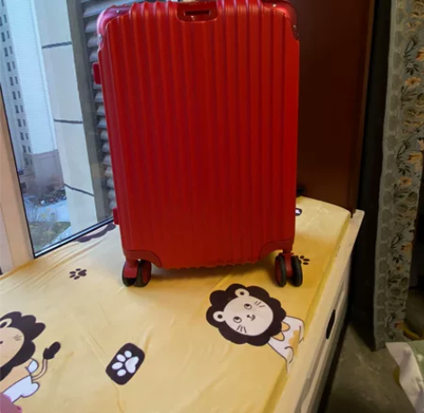 结婚行李箱陪嫁箱红色皮箱拉杆箱女密码婚礼用...