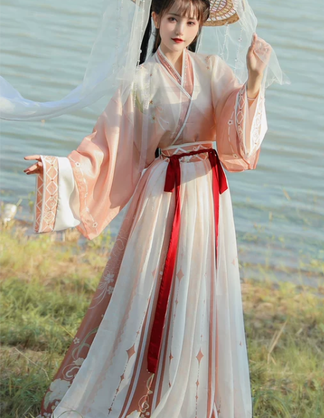 汉服女正品原创春季中国风晋制交领齐腰襦裙魏...