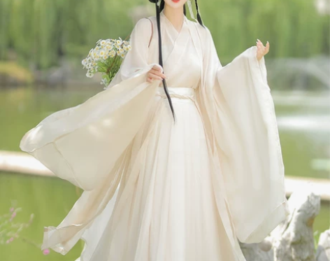 魏晋风原创汉服女超仙气飘逸中国风广袖流仙裙...