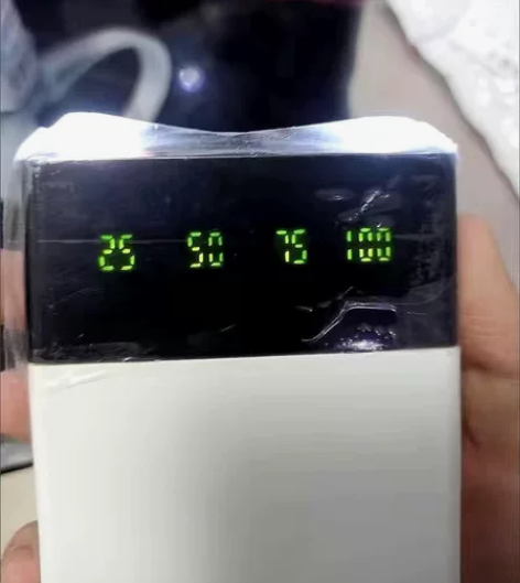 迷你自带线快充20000毫安充电宝大容量苹...