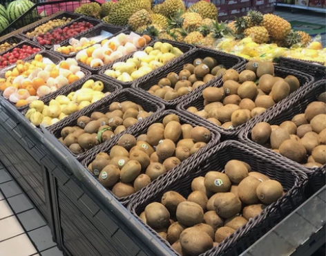 仿藤编收纳筐零食筐面包篮长方形菜篮塑料超市...