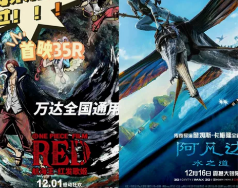 万达12月电影！！海贼王和阿凡达电影票 原...