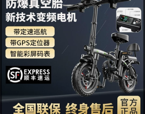 【狂欢价】德国名顶国标折叠电动自行车锂电池...