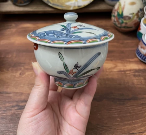 日本回流瓷器全新全品名家手绘釉上彩交趾釉清...