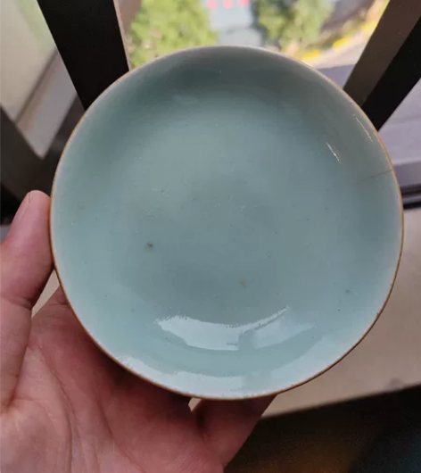 豆青釉碟60包邮 光泽粉青这大概是大家对豆...